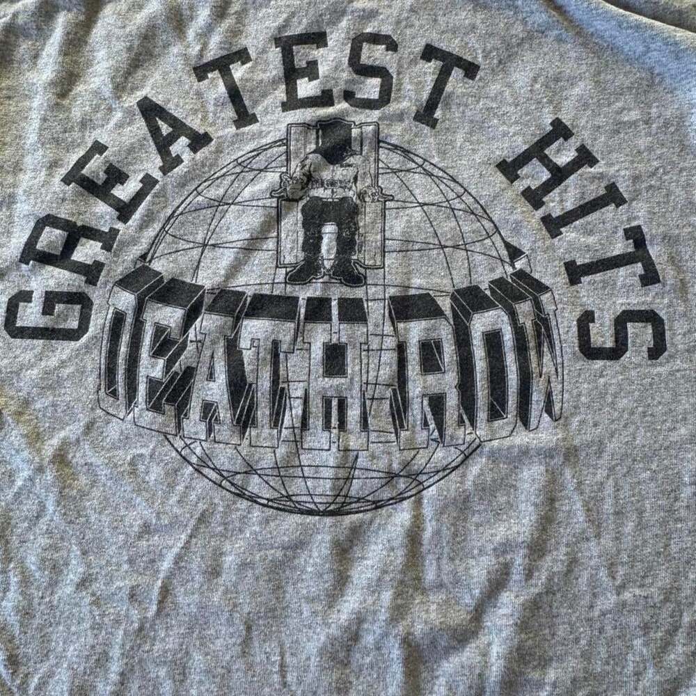 Men's Grey and Black T-shirt